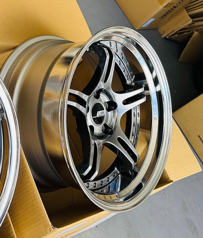SSR SPX TITAN SILVER 18x9.5 +18 NR | 18x10.5 +18 SL 5-114.3 STAGGERED