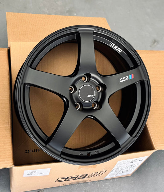 SSR GTV01 FLAT BLACK 18x8.5 +44 5-100