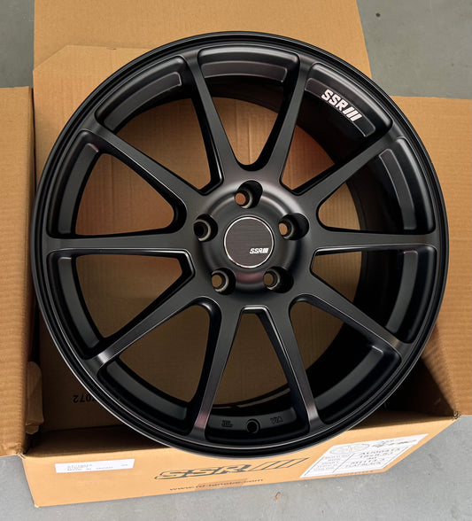 SSR GTV02 FLAT BLACK 18x7.5 +48 5-114.3