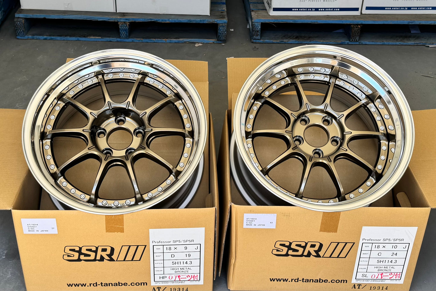 SSR SP5 HI METAL BRONZE 18x9 +19 | 18x10 +24 5-114.3