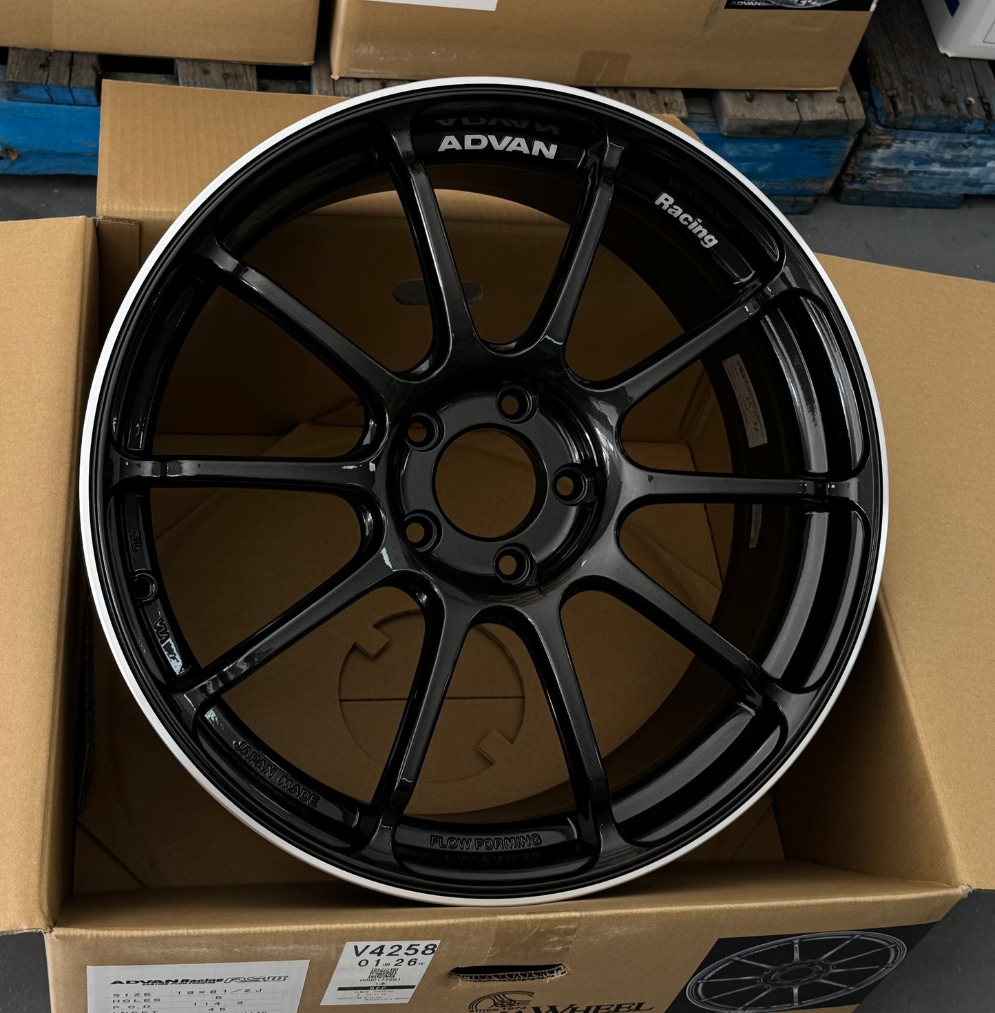 ADVAN RACING RSIII BLACK GUN METTALIC 19x8.5 +45 5-112