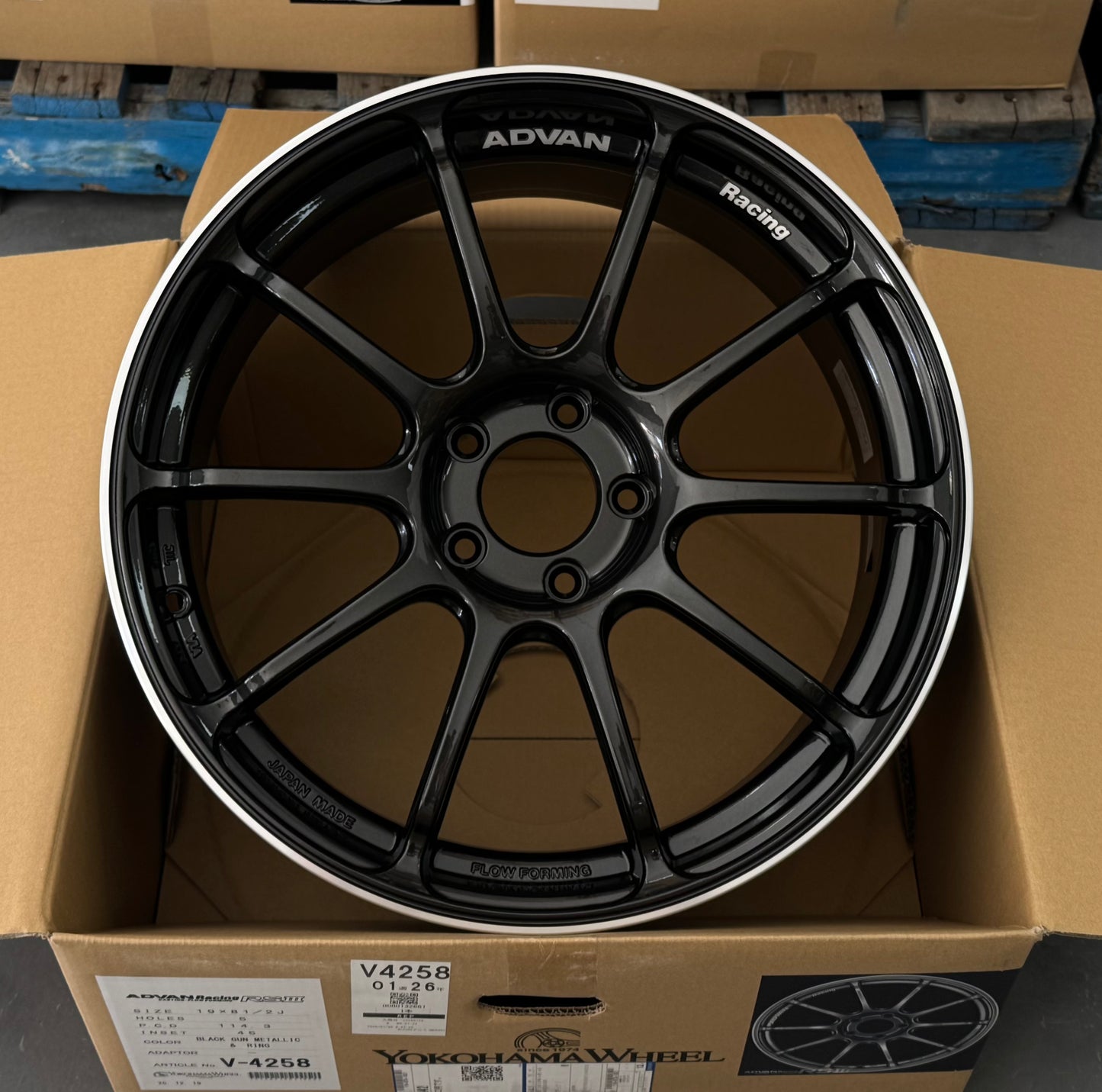 ADVAN RACING RSIII BLACK GUN METTALIC 19x8.5 +45 5-112