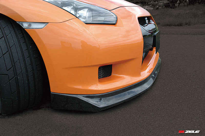 Zele Carbon Fiber Front Lip Spoiler Fits Nissan R35 GTR CBA 07-10