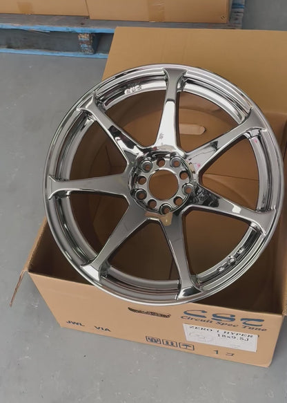 CST ZERO 1 HYPER 18x9.5 +15 5-114.3 CMC (CHROME)
